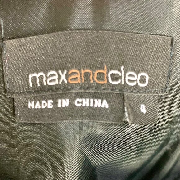 Strapless Pleated Bubble Hem Mini Cocktail Dress Fit Flare Size 4 Purple Taffeta - Picture 7 of 12